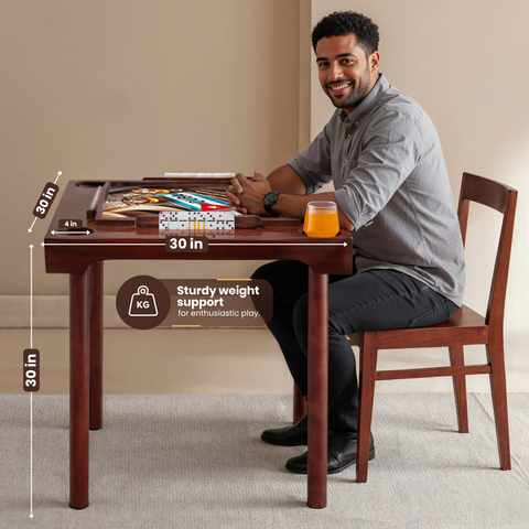 Mesa de Domino Cubano | Diseño Bandera de Cuba | Cuban Domino Table Perfecto para Decoración y para Noches de Juego con Familia y Amigos