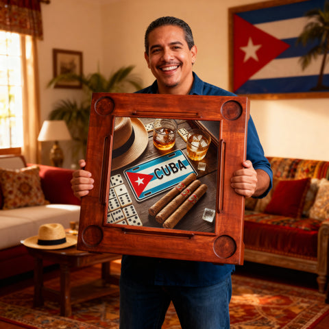 Big Domino Table – Cuba Collection | Classic Cuban Flag Design