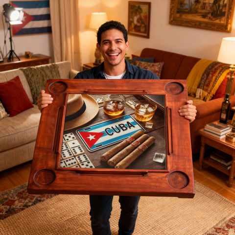 Big Domino Table – Cuba Collection | Classic Cuban Flag Design