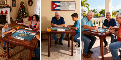 Big Domino Table – Cuba Collection | Classic Cuban Flag Design